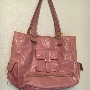 Francesco Biasia Handbag Pink Leather